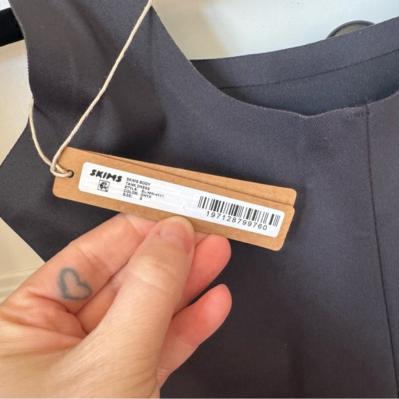 NWT SKIMS Black Shapewear Body Tank Dress - Picture 4 of 5